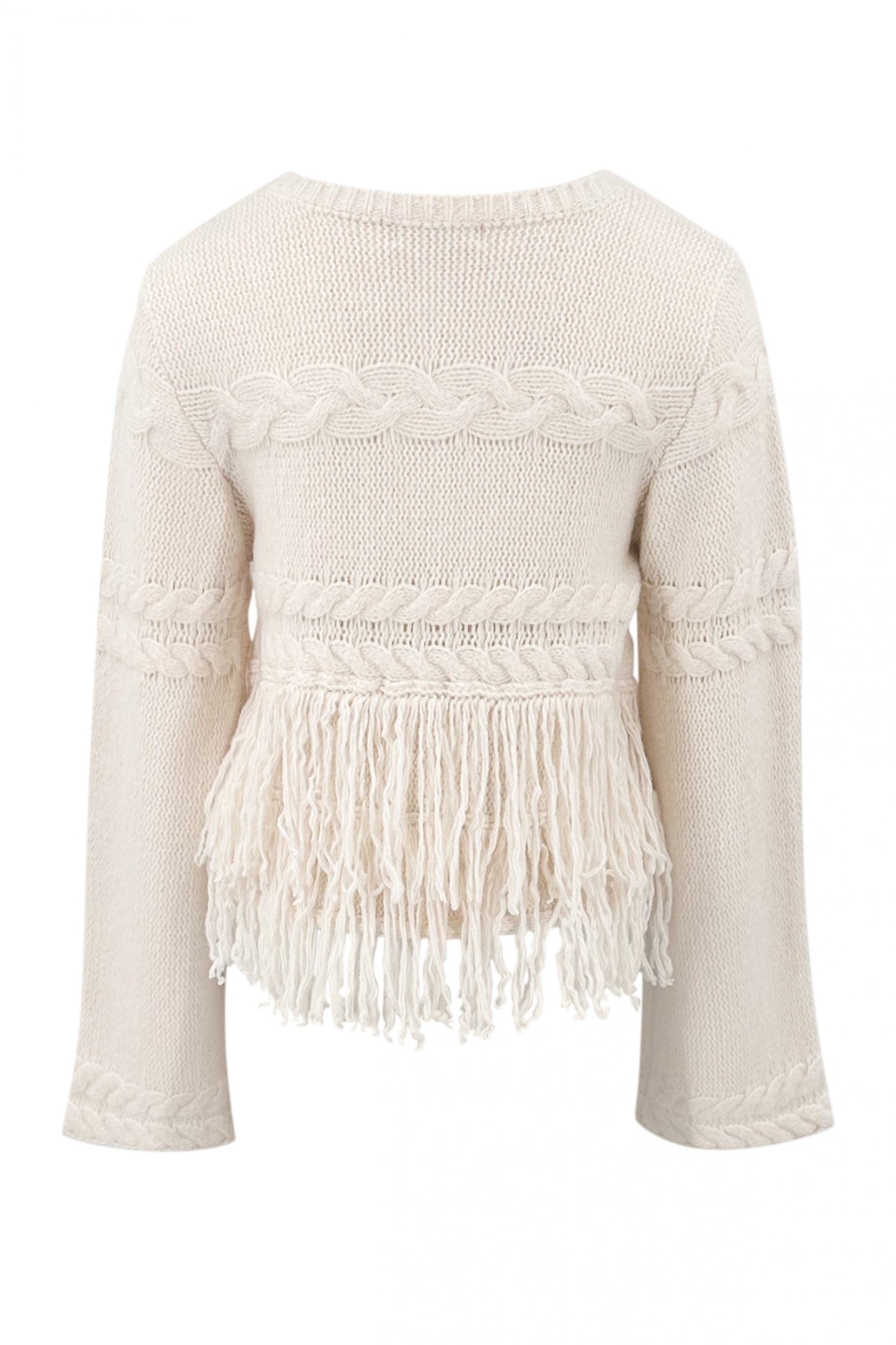 Fringe Jacket Daira Ecru