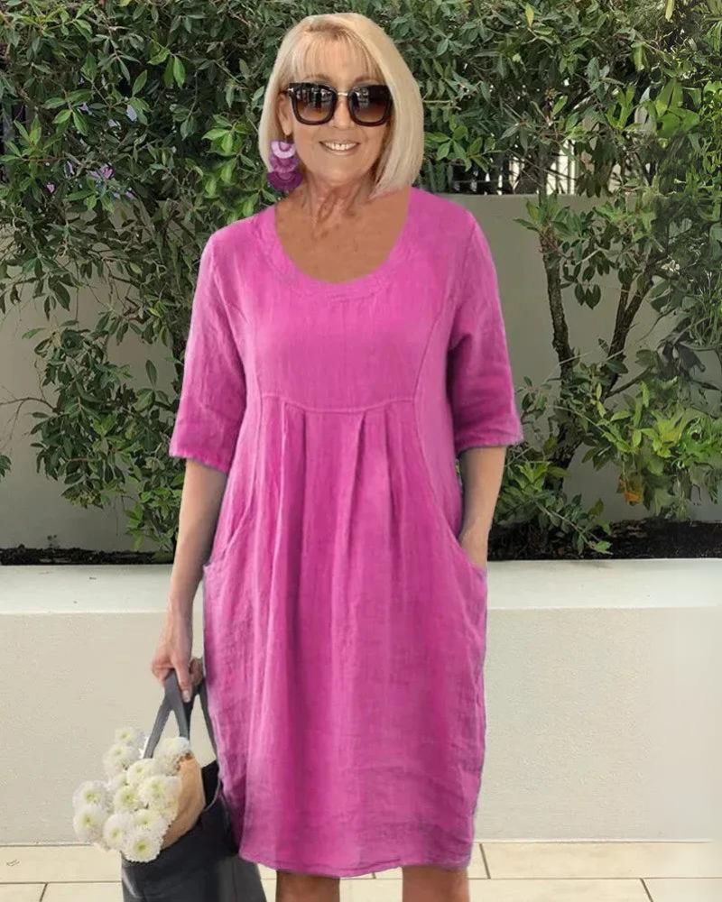 ELARA - COMFORTABELE JURK MET ZAKKEN