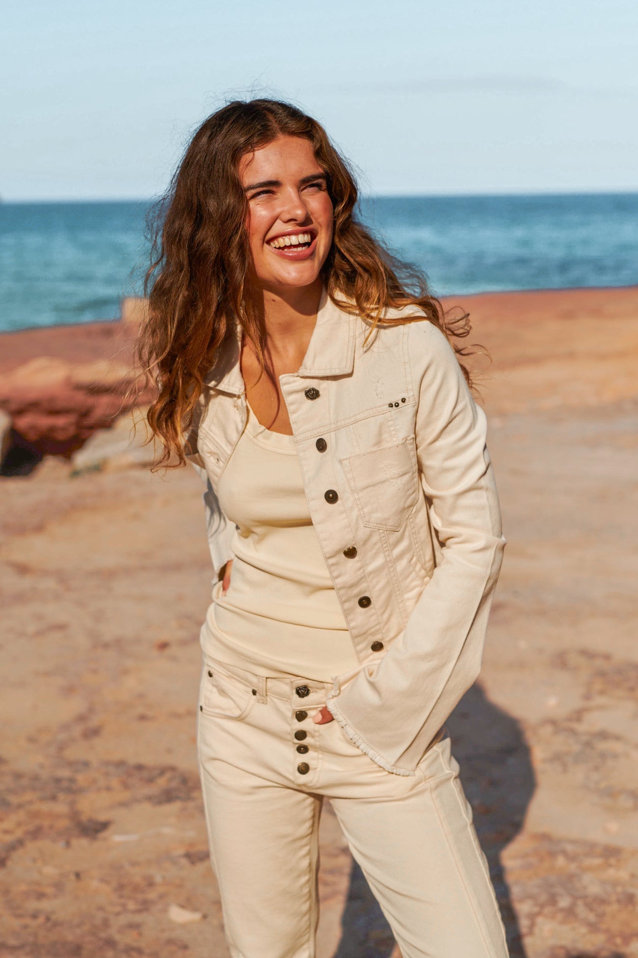 Denim Jacket Wide Sleeves