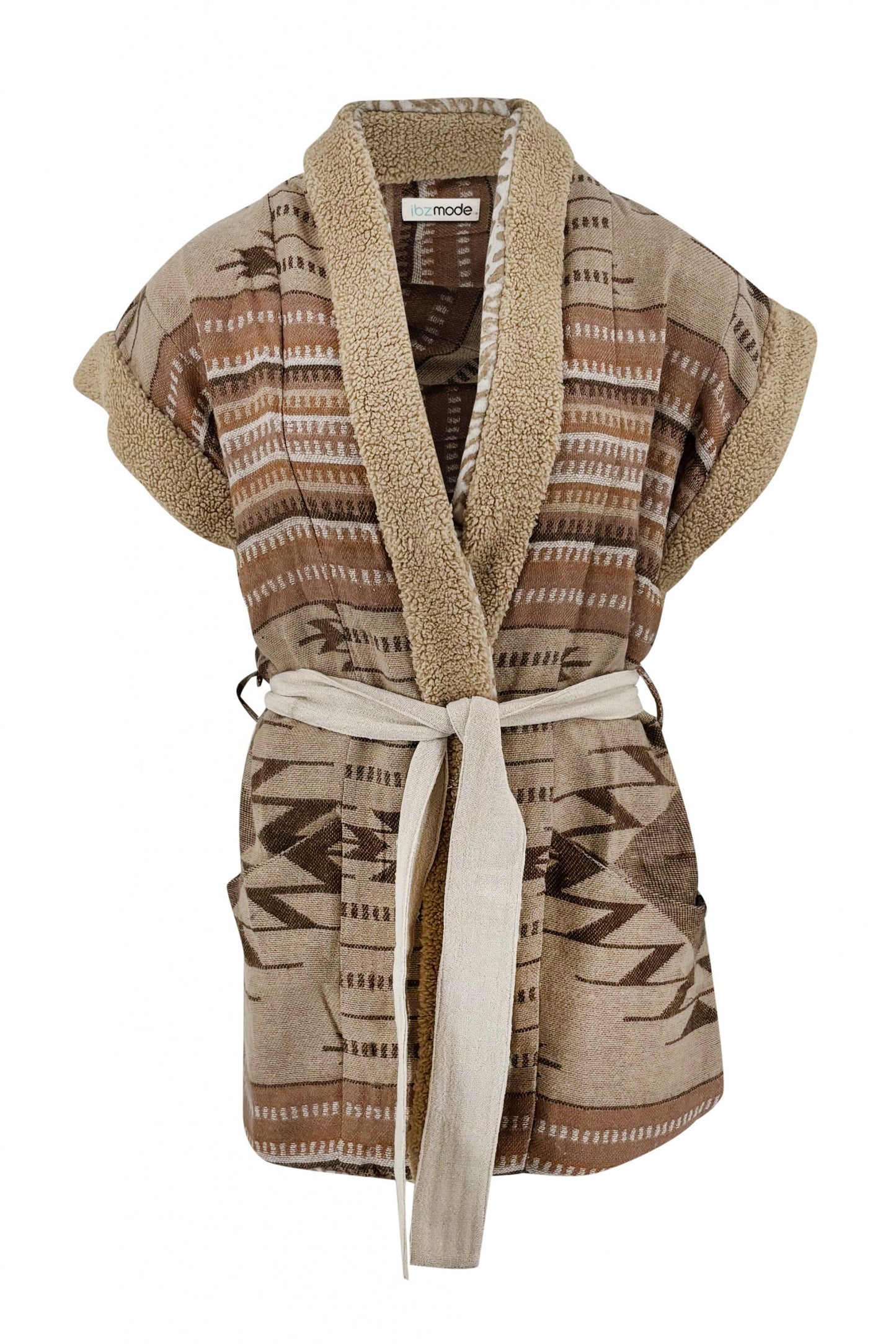 Long Fur Gilet Nomad Natural