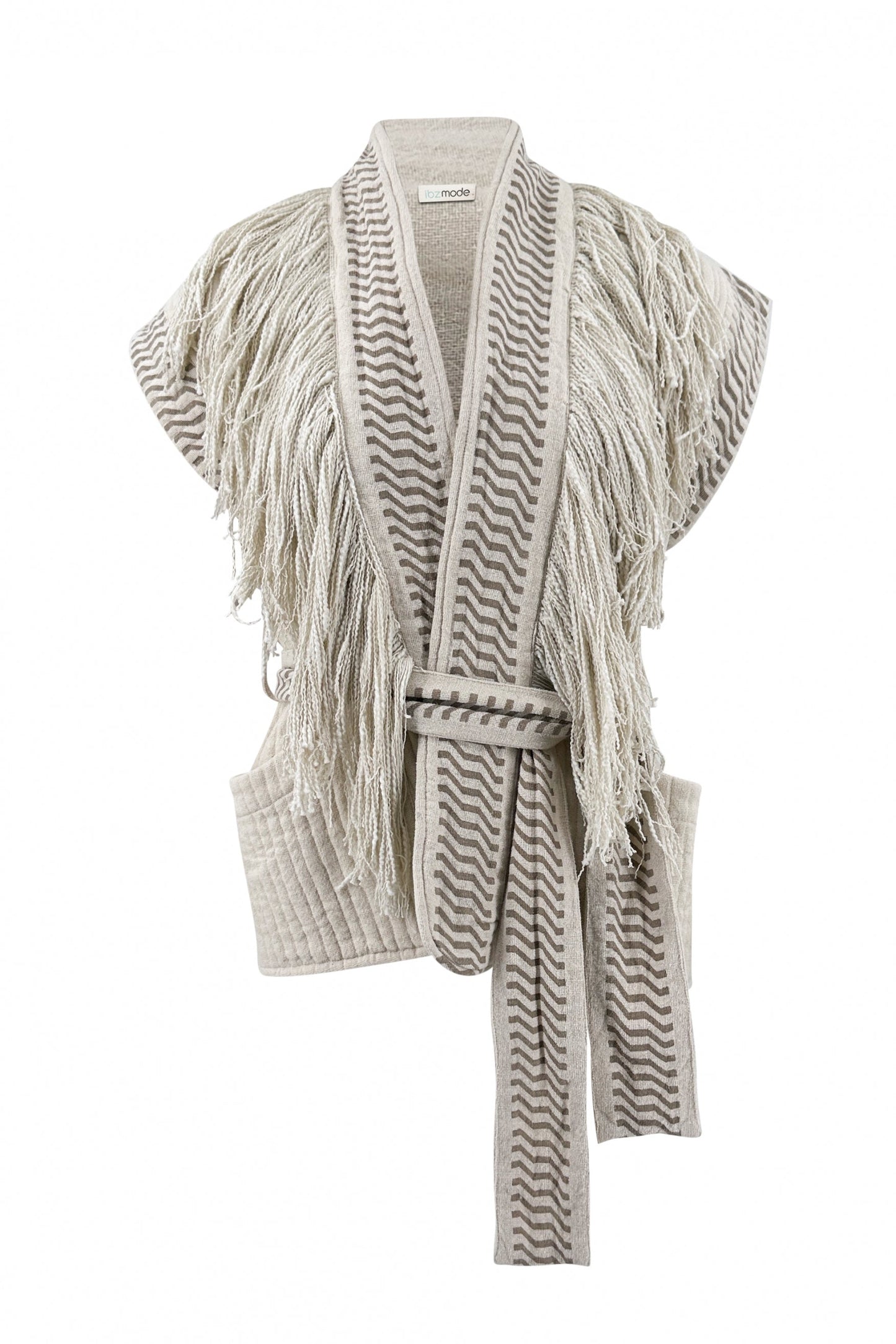 Fringe Gilet Esthetica Ecru