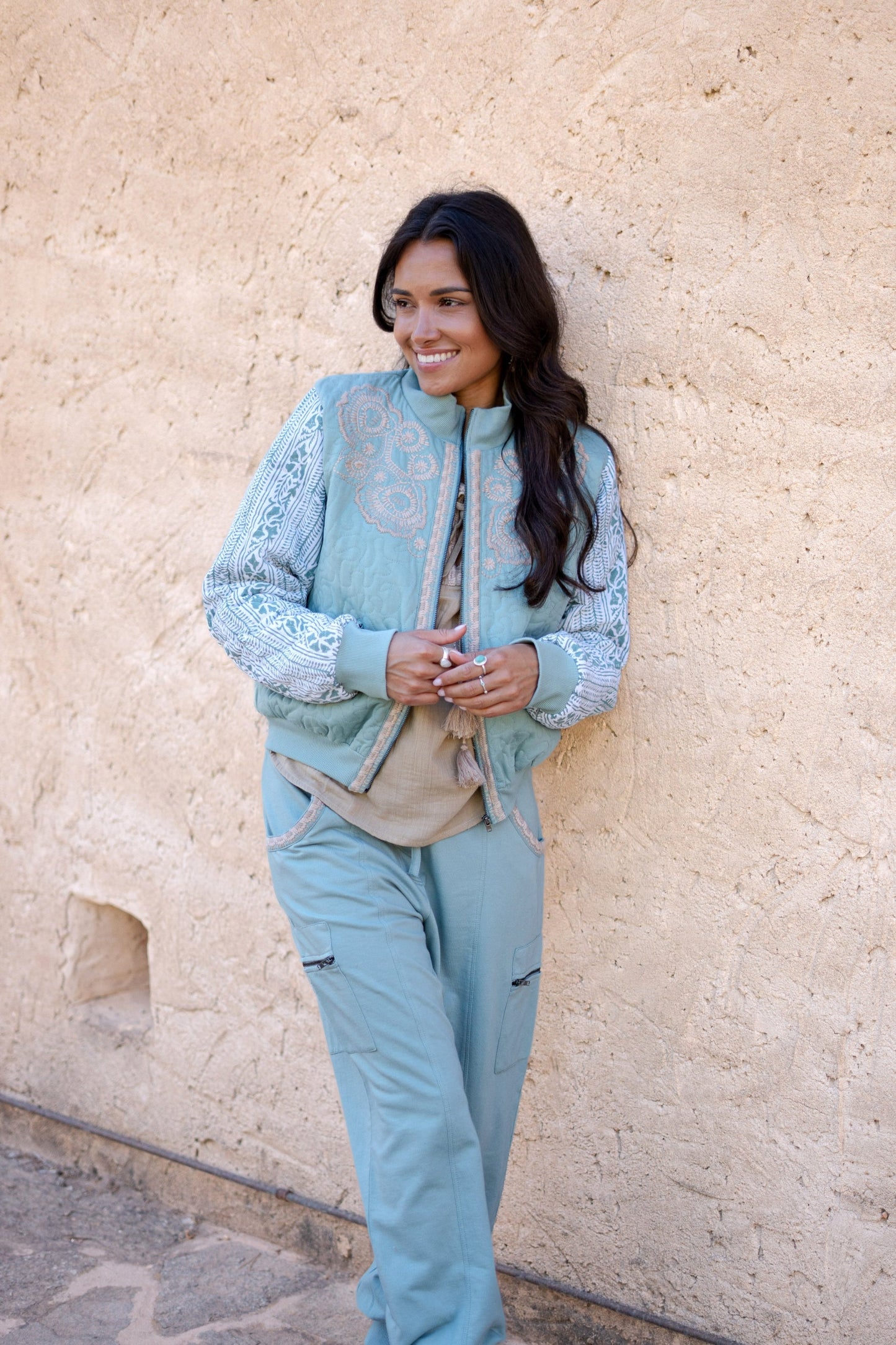 Bomber Jacket Corazon Stone Blue