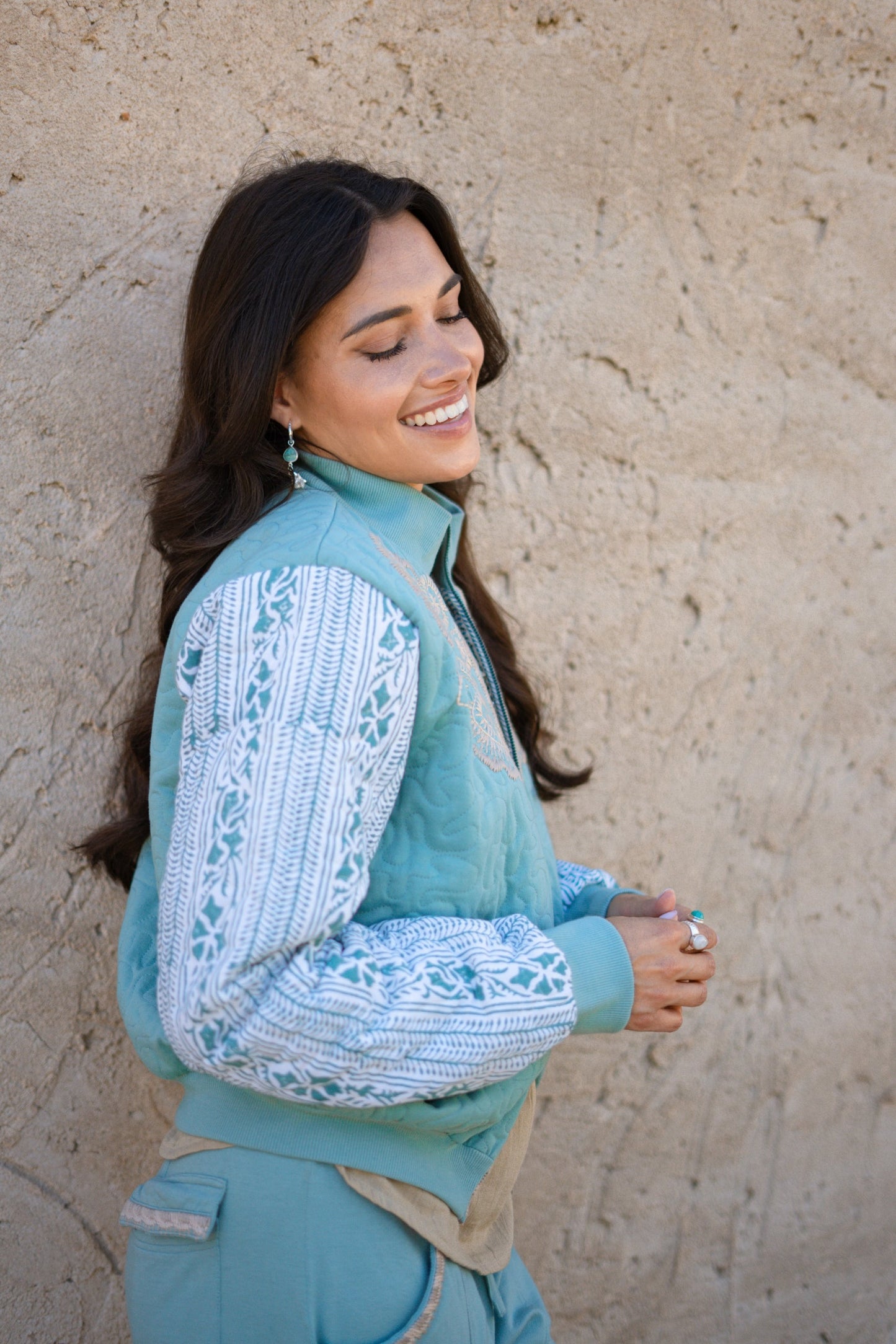 Bomber Jacket Corazon Stone Blue