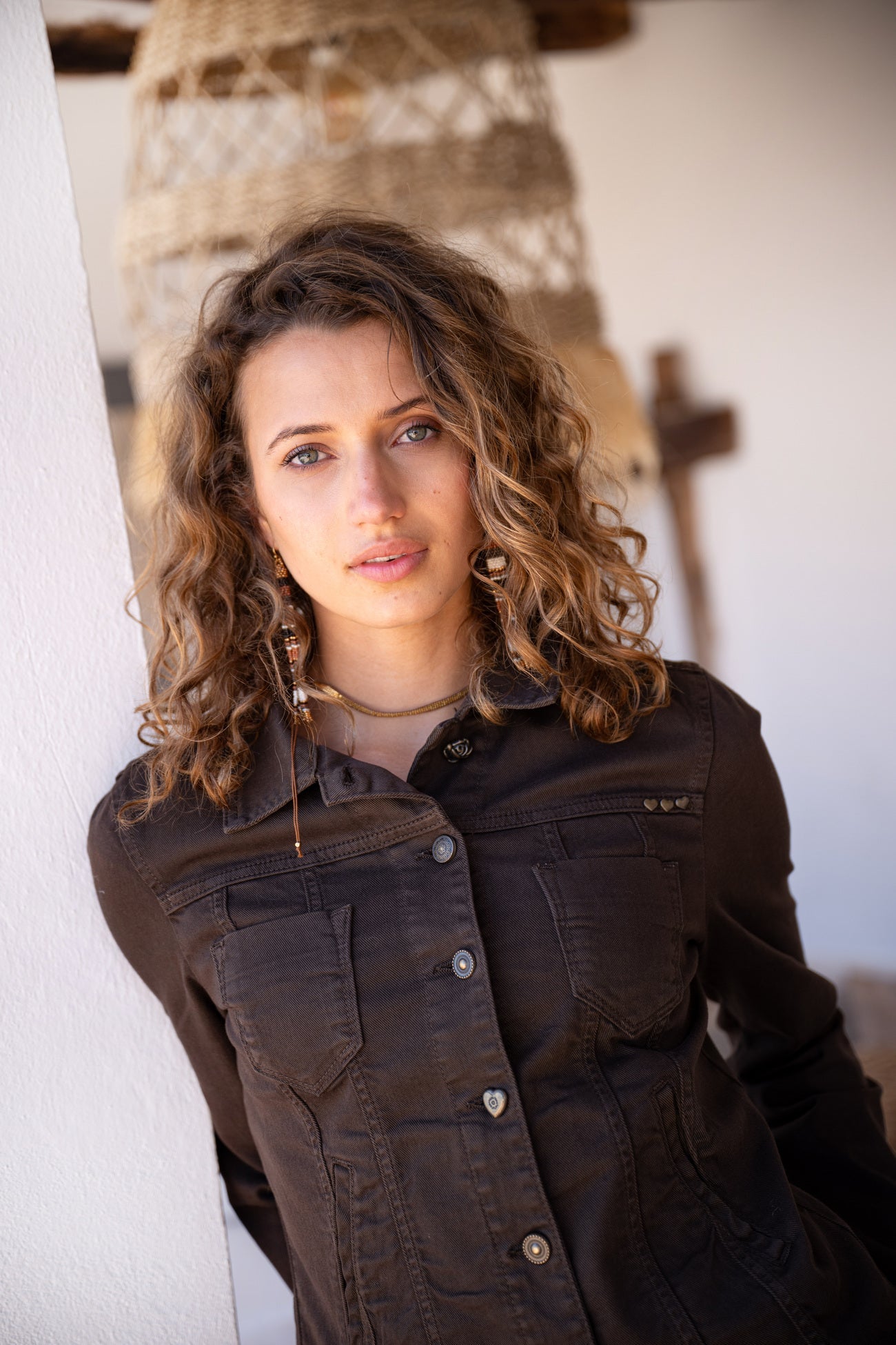 Denim Jacket Almeria Dark Brown