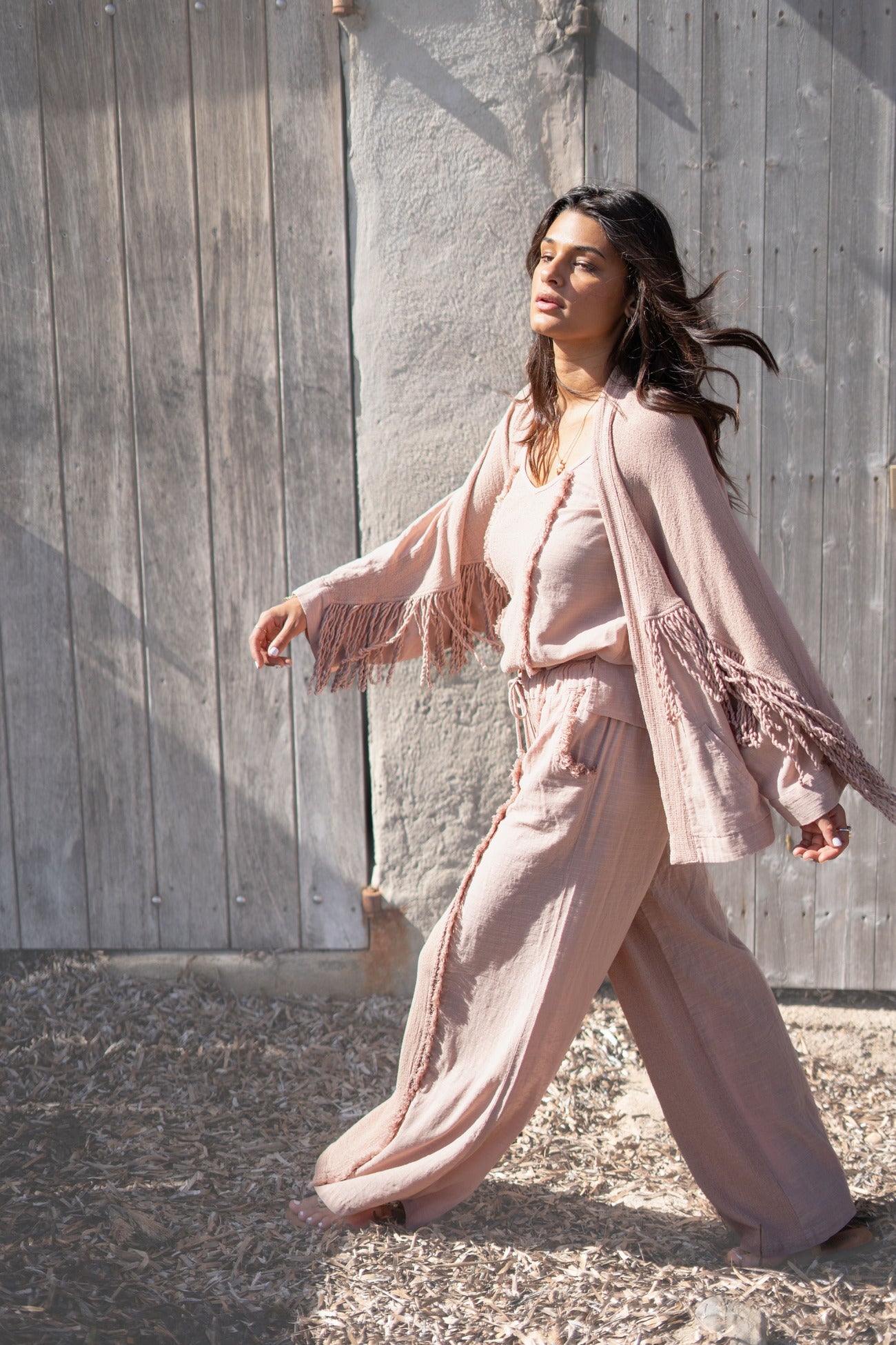 Fringe Jacket Lio Santiago Powder