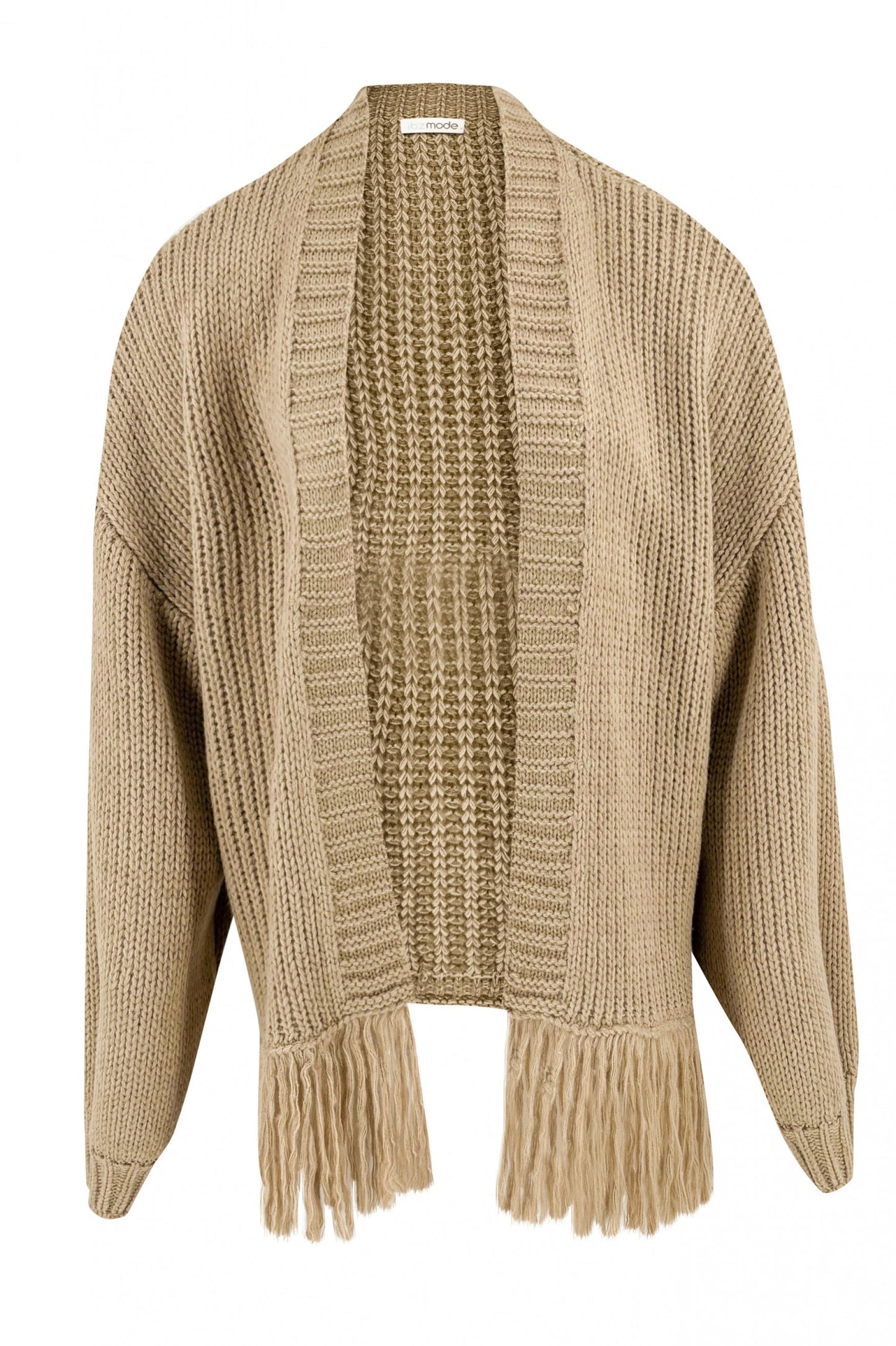 Midi Fringe Jacket Fermina Sand