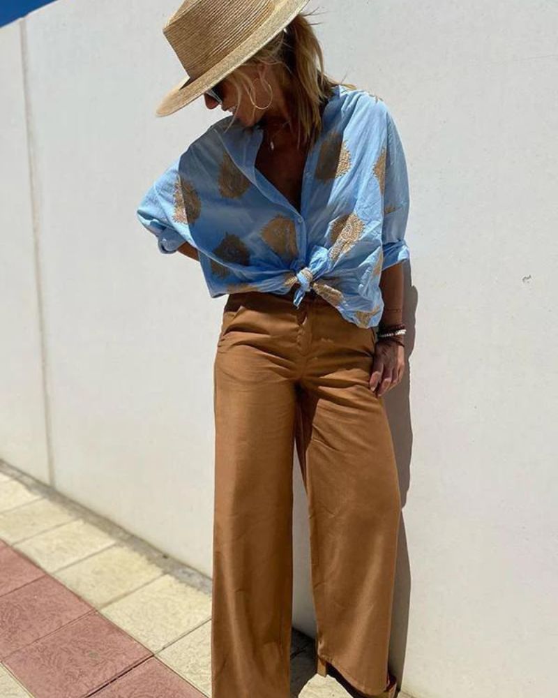 Lina – Blouse met sierlijke borduursels