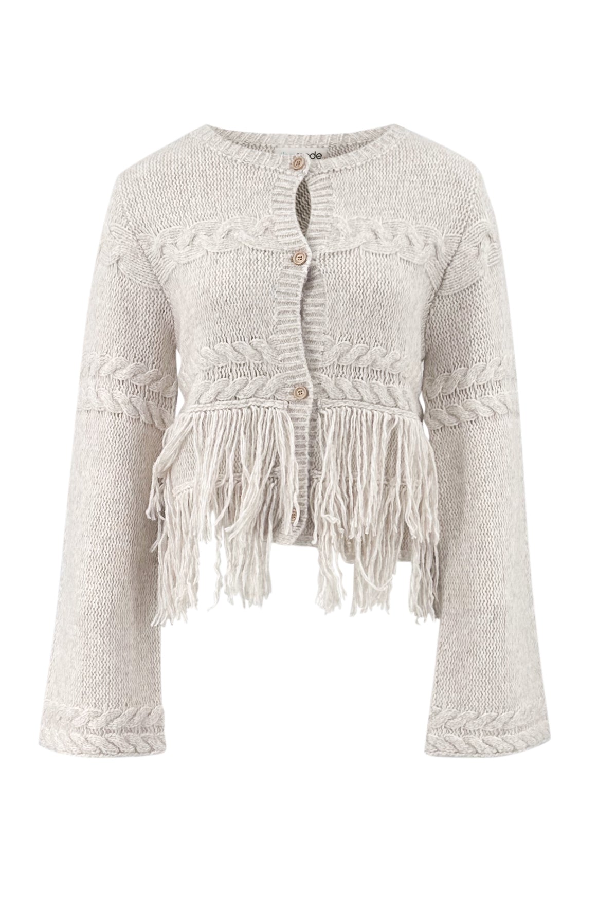 Fringe Jacket Daira Beige