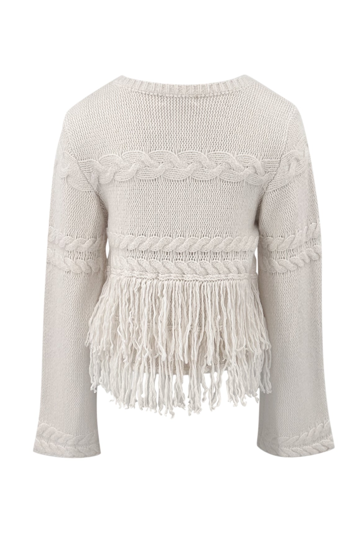 Fringe Jacket Daira Beige