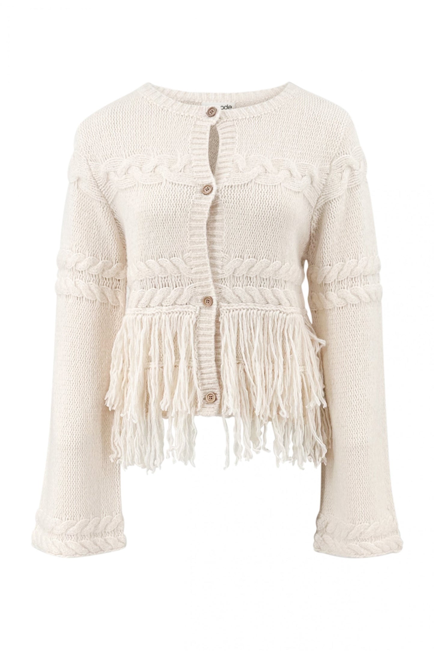Fringe Jacket Daira Ecru