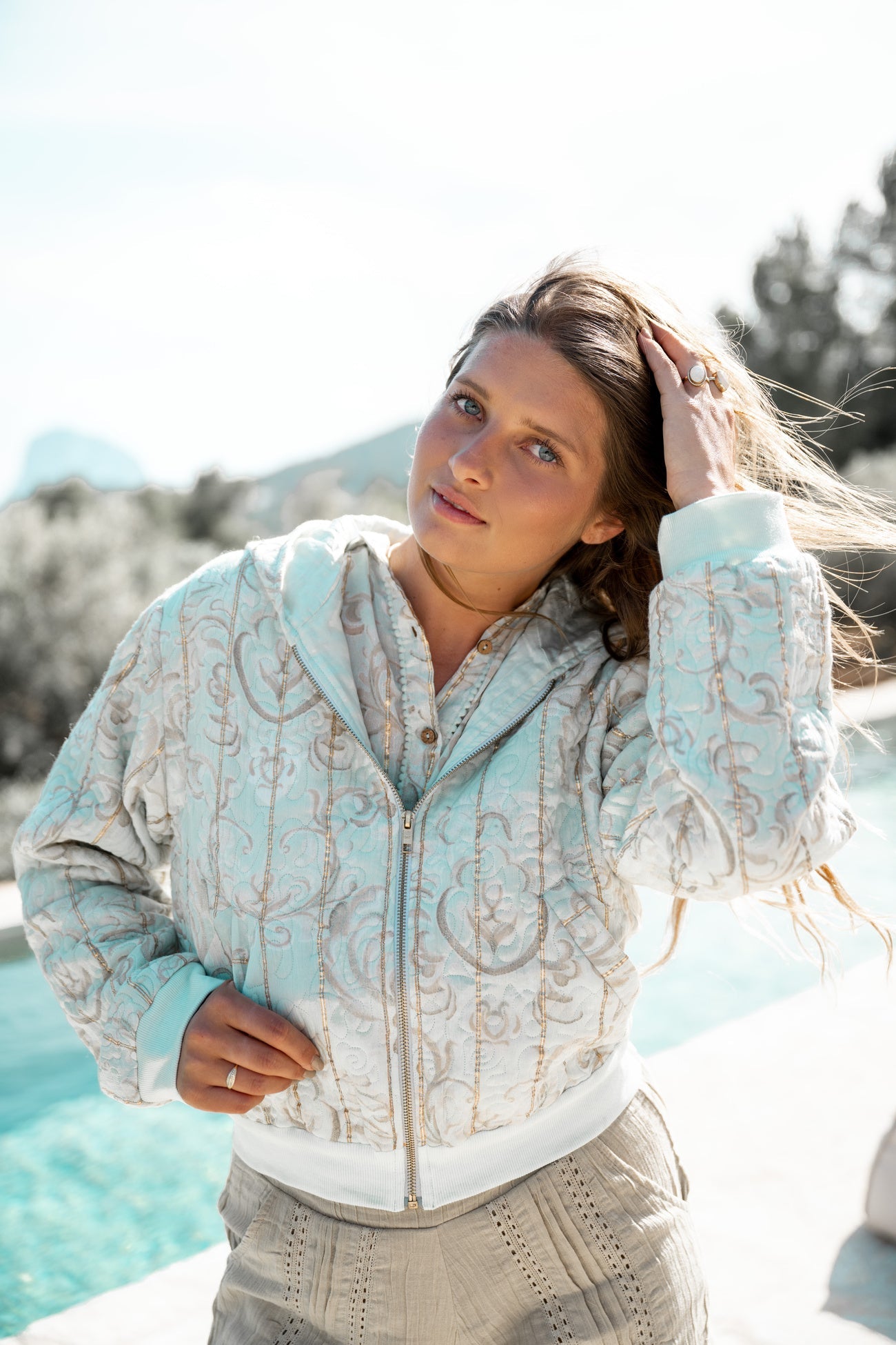 Jacket Nyra Baroque Mint Print