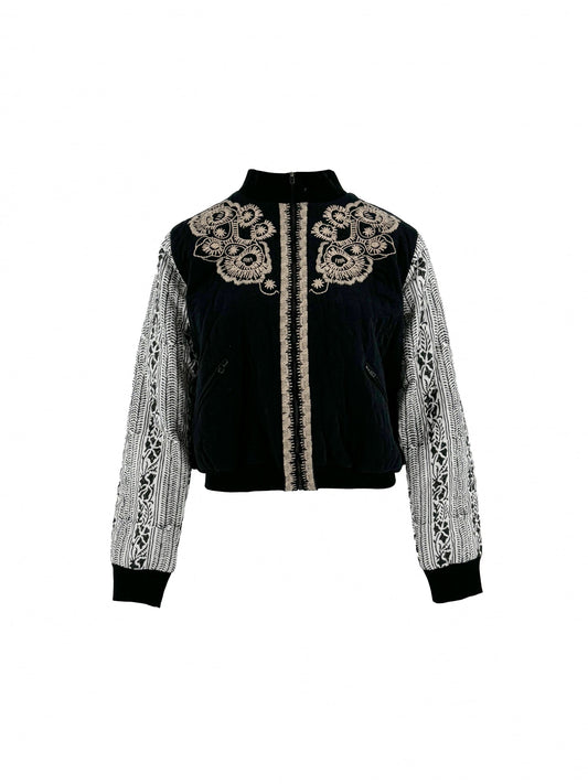 Bomber Jacket Corazon Black