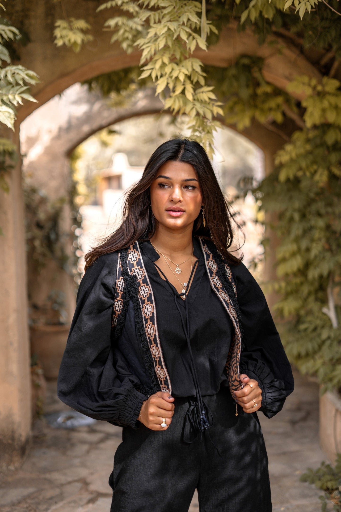 Short Gilet Nomad Black