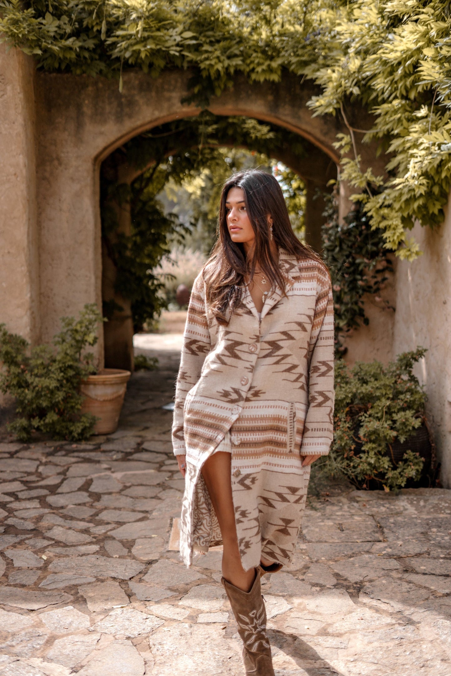 Long Fringe Jacket Spirit Natural