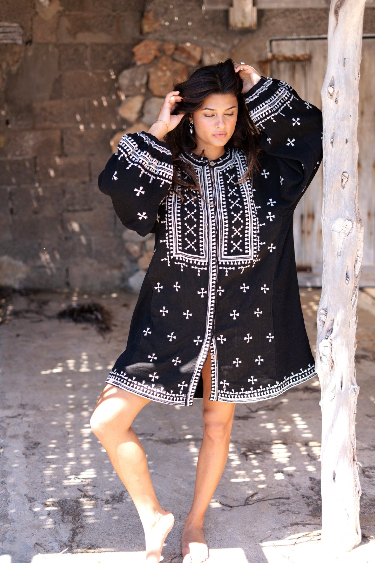 Long Jacket Sonrisa Black