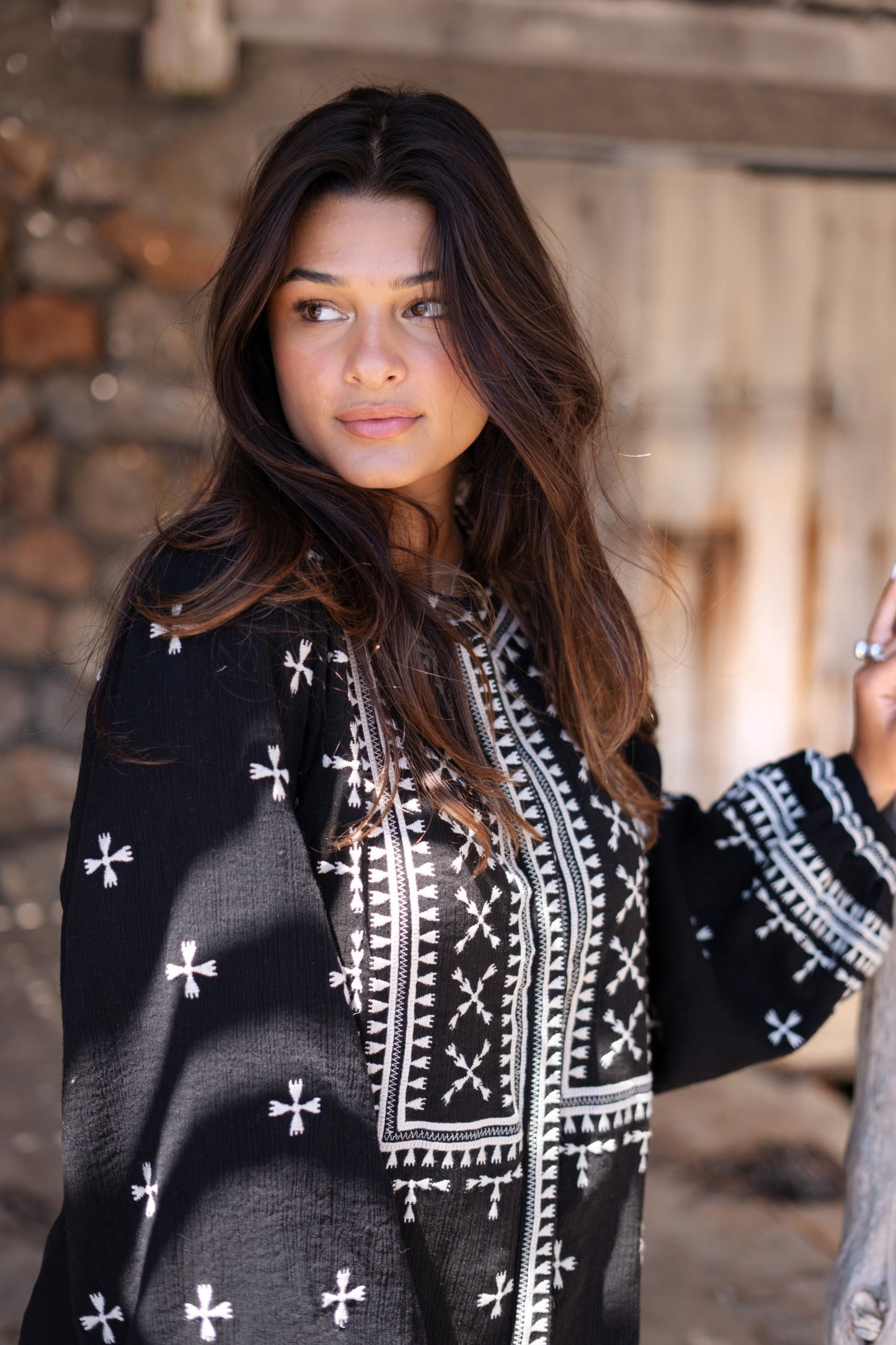 Long Jacket Sonrisa Black