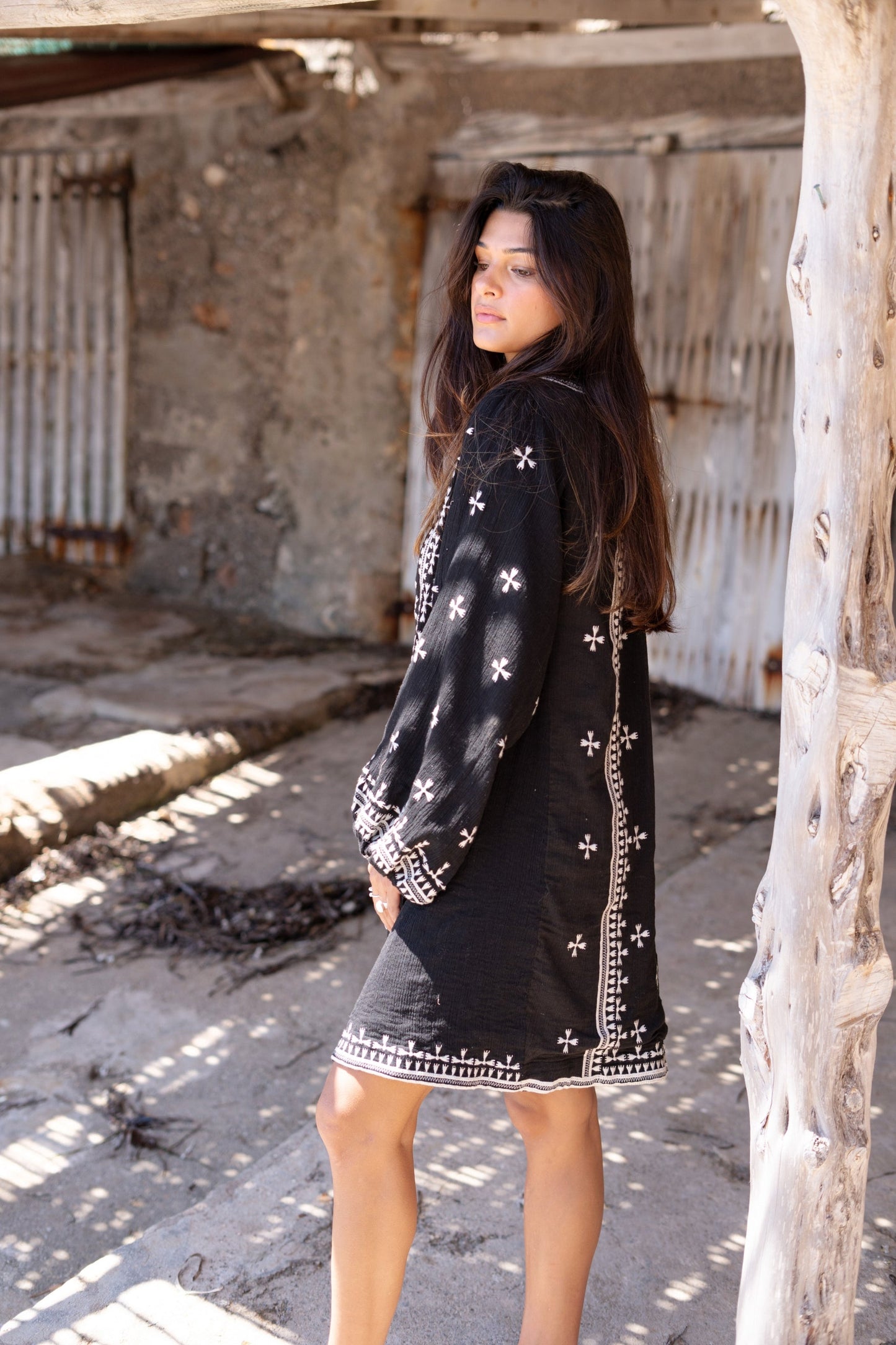 Long Jacket Sonrisa Black