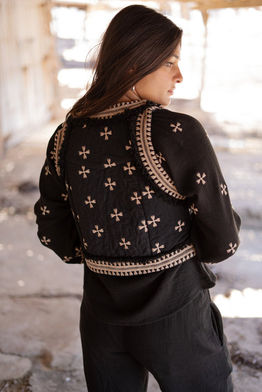 Short Gilet Sonrisa Black