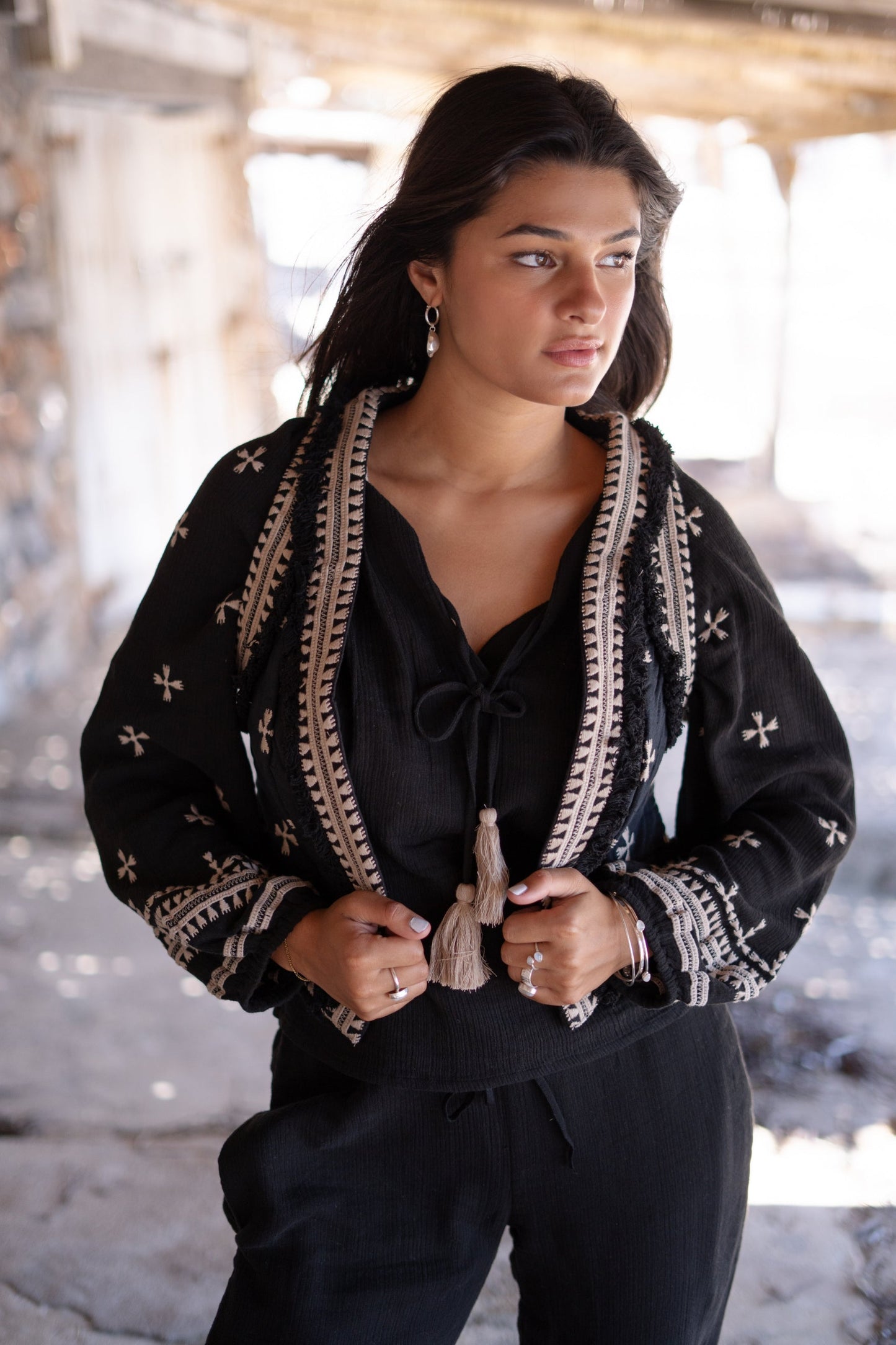 Short Gilet Sonrisa Black