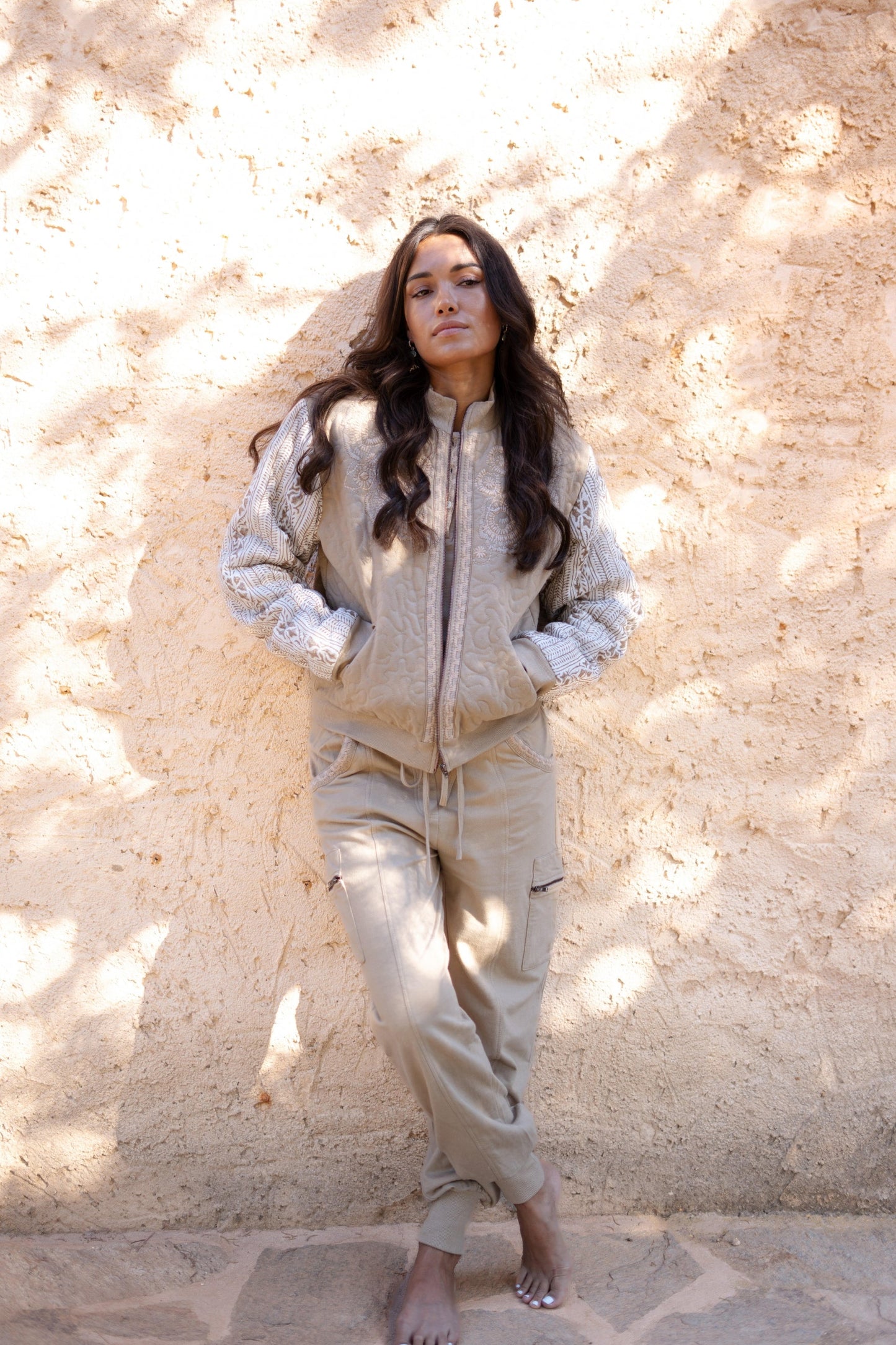 Bomber Jacket Corazon Sand