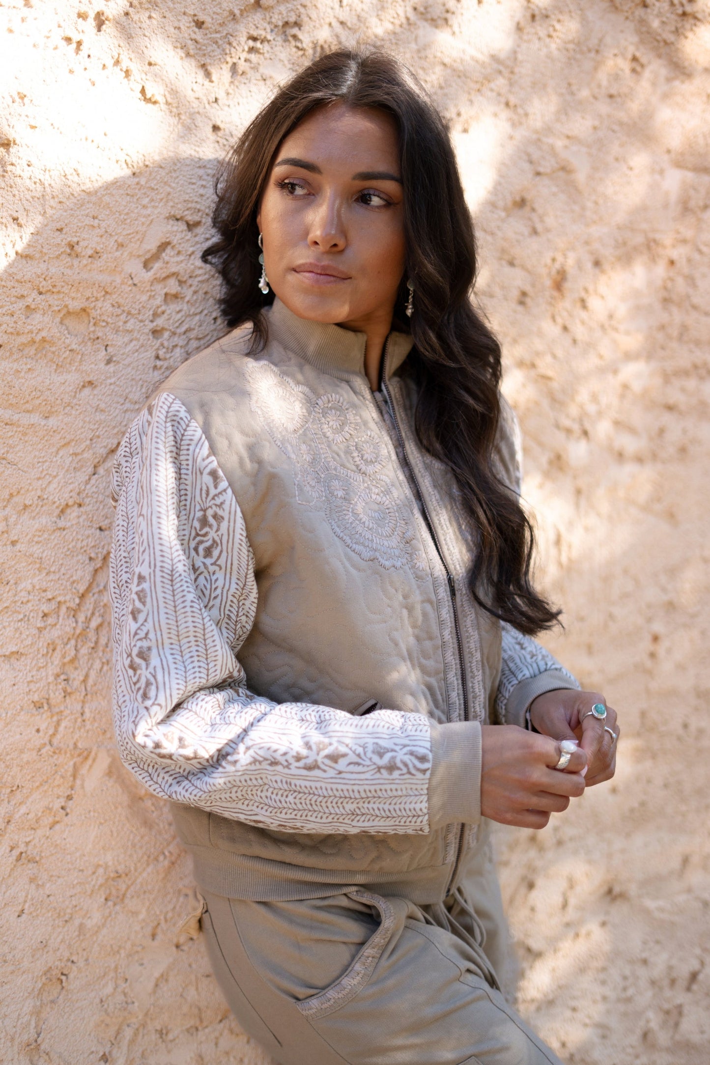 Bomber Jacket Corazon Sand