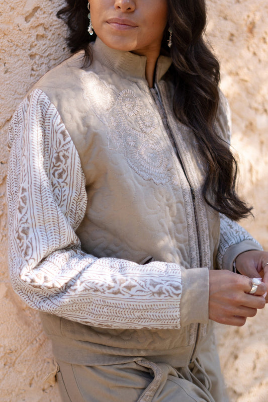 Bomber Jacket Corazon Sand