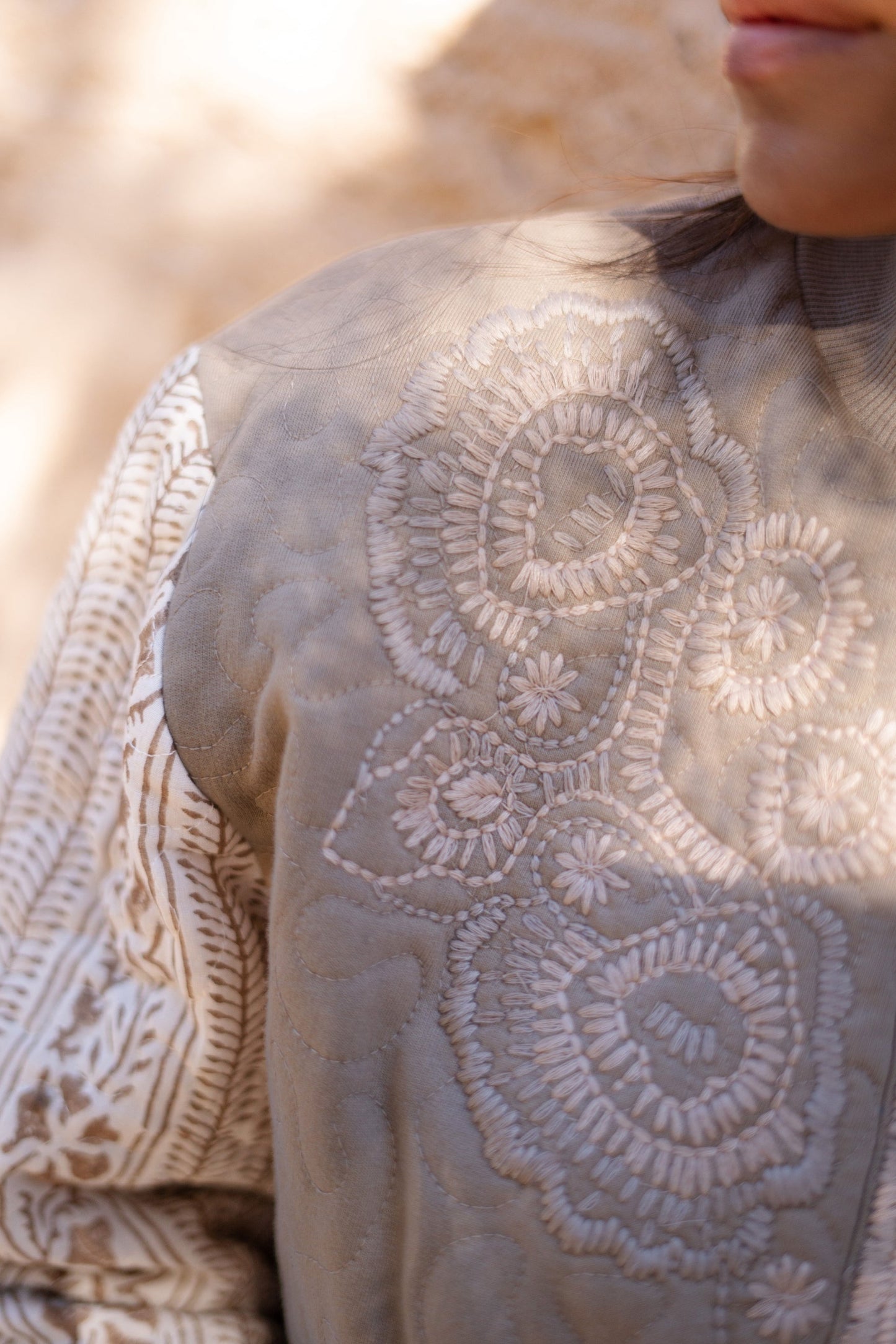 Bomber Jacket Corazon Sand