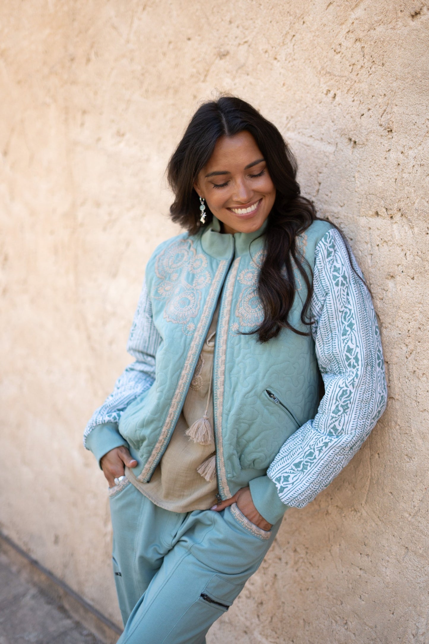 Bomber Jacket Corazon Stone Blue