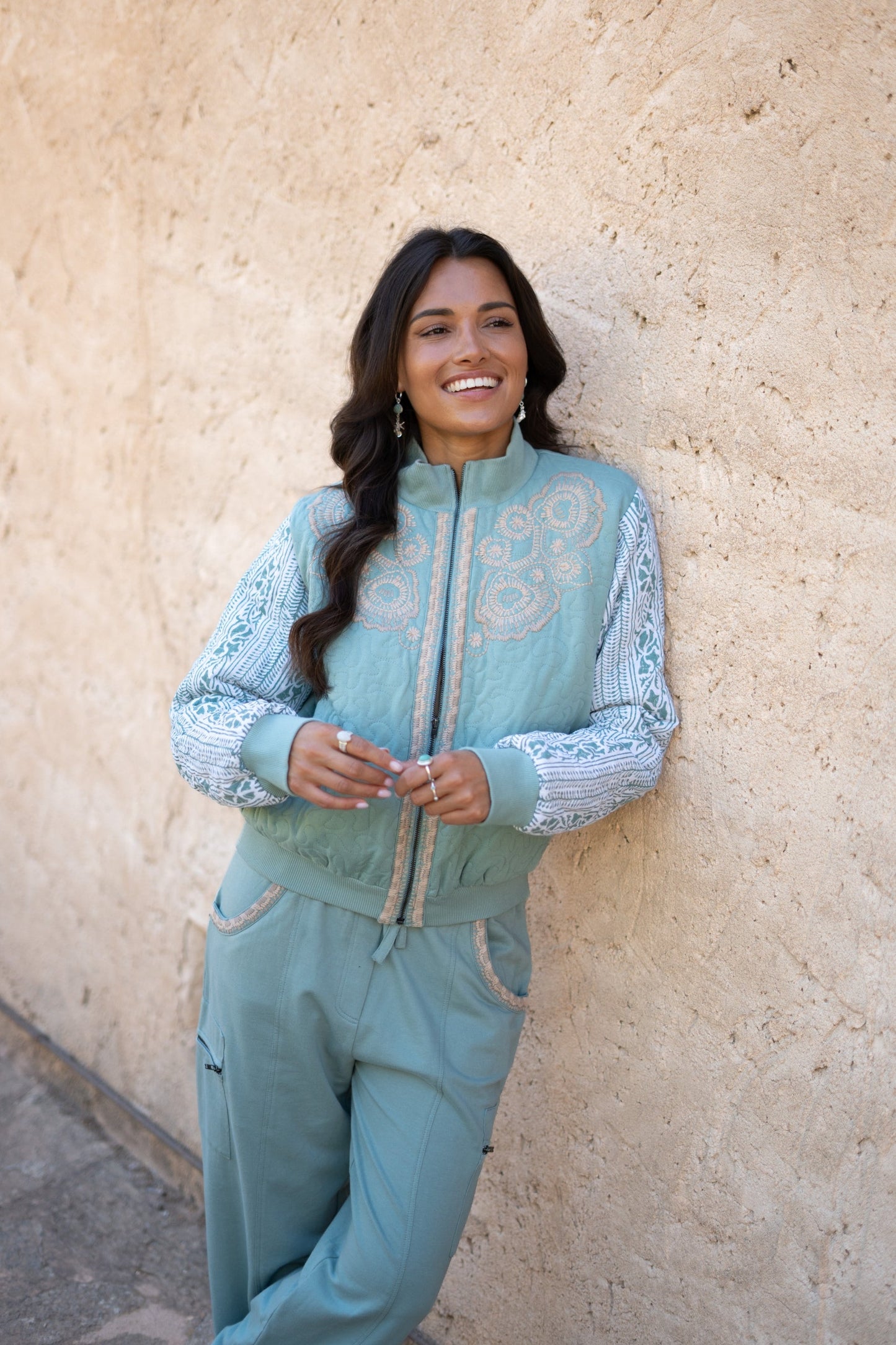 Bomber Jacket Corazon Stone Blue