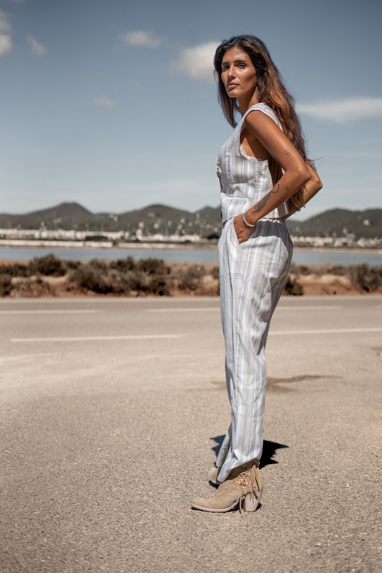 Sophia stripe gilet Stripe