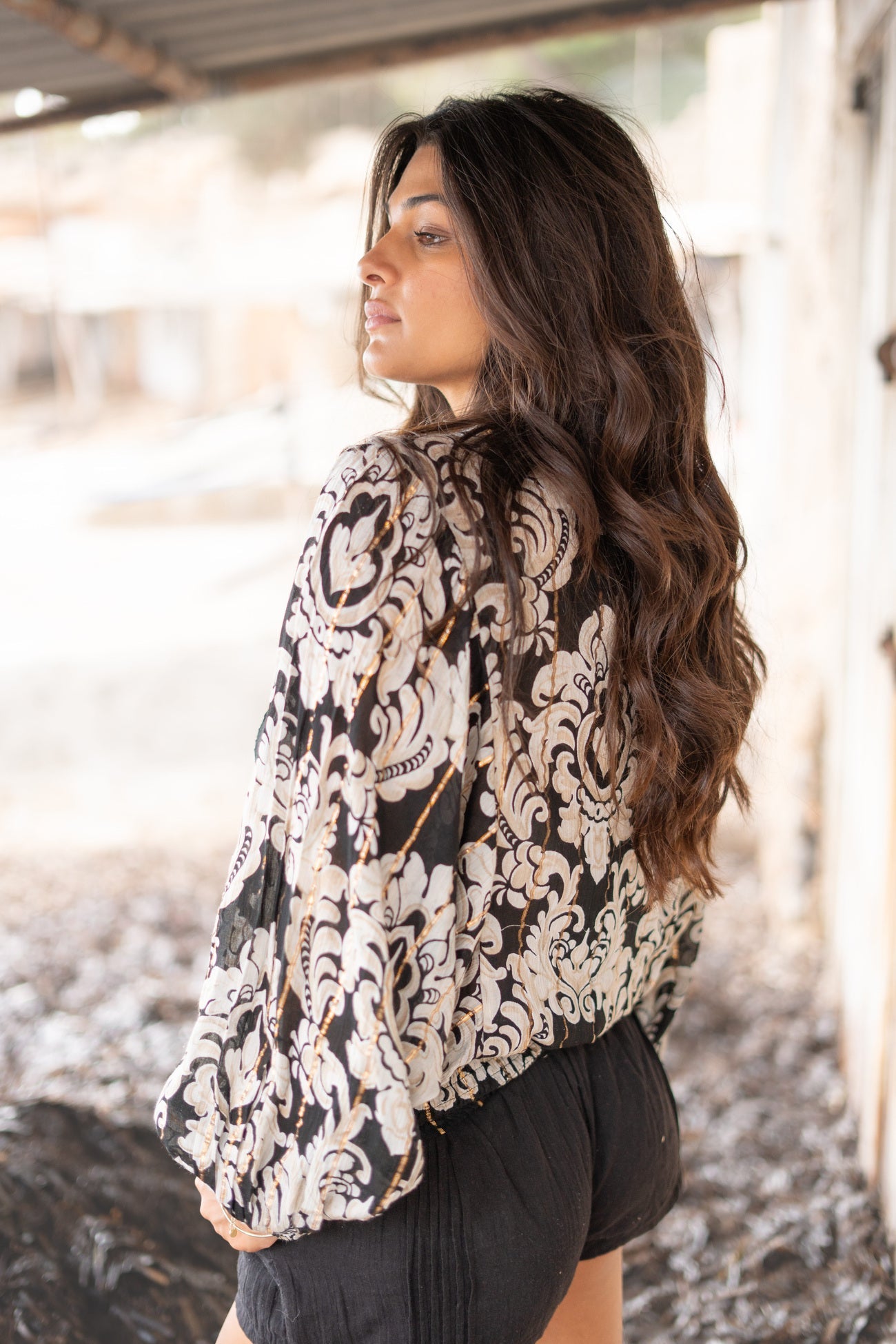 Blouse Briso Baroque Black print