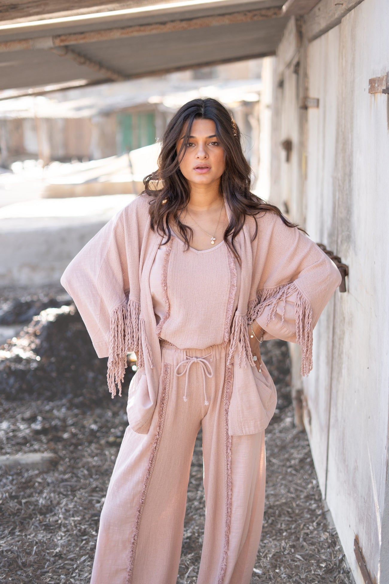 Fringe Jacket Lio Santiago Powder